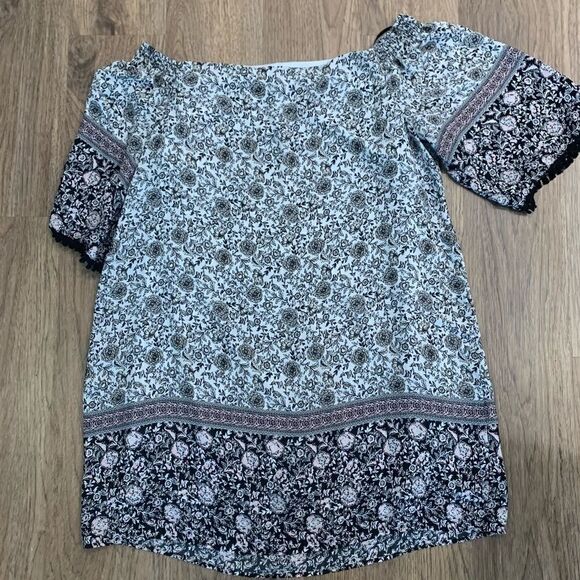 Emma and Michele floral blouse size 2x - Picture 3 of 3